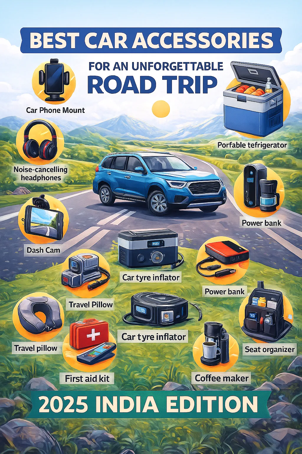 Title: Best Car Accessories for an Unforgettable Road Trip (2025 India Edition)